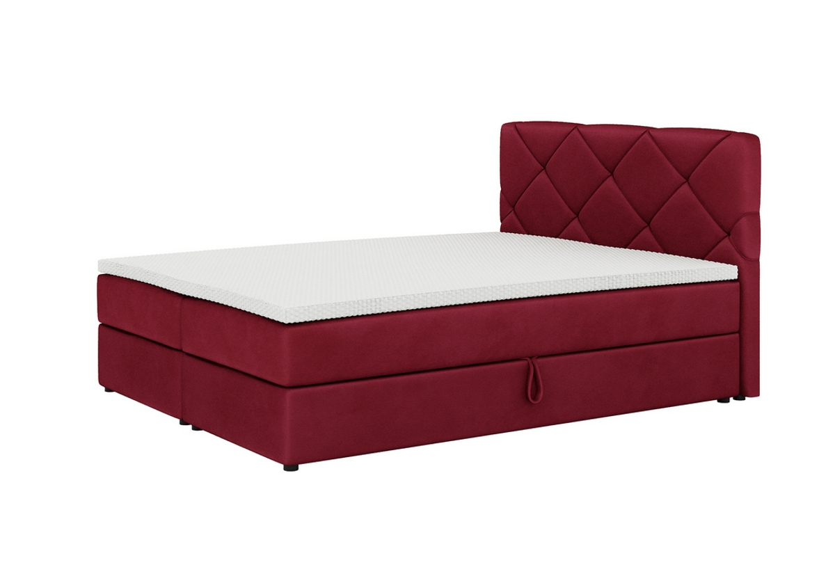 Supermobel Čalouněná postel boxspring KROSS + vrchní matrace, 180x200, itaka 34