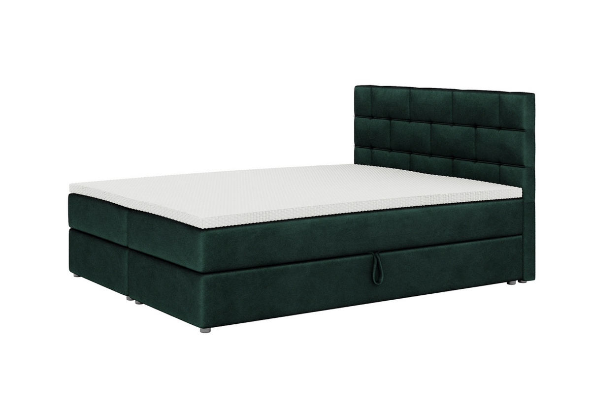 Supermobel Čalouněná postel boxspring WALL + topper, 180x200, itaka 10