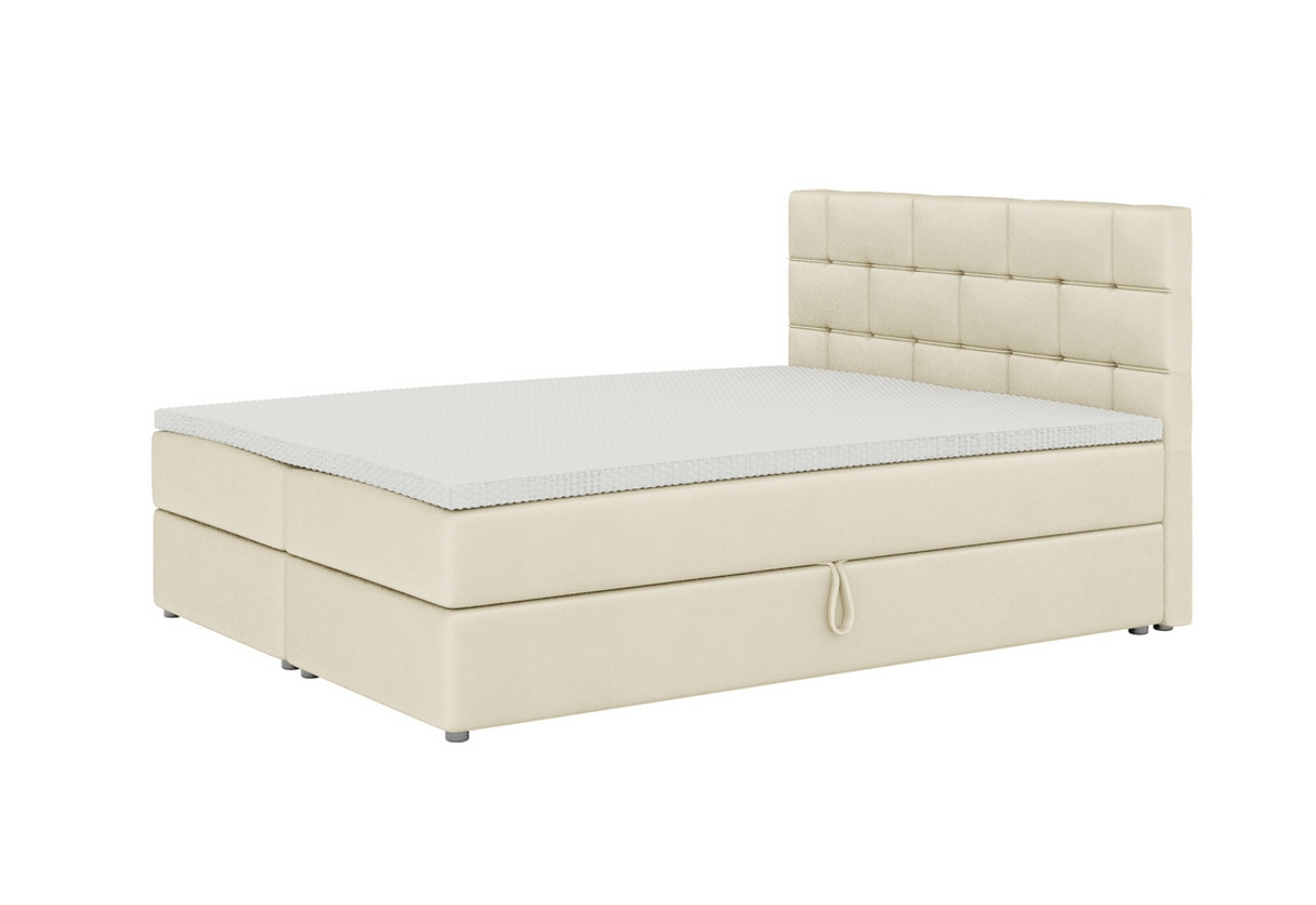 Supermobel Čalouněná postel boxspring WALL + topper, 140x200, itaka 16