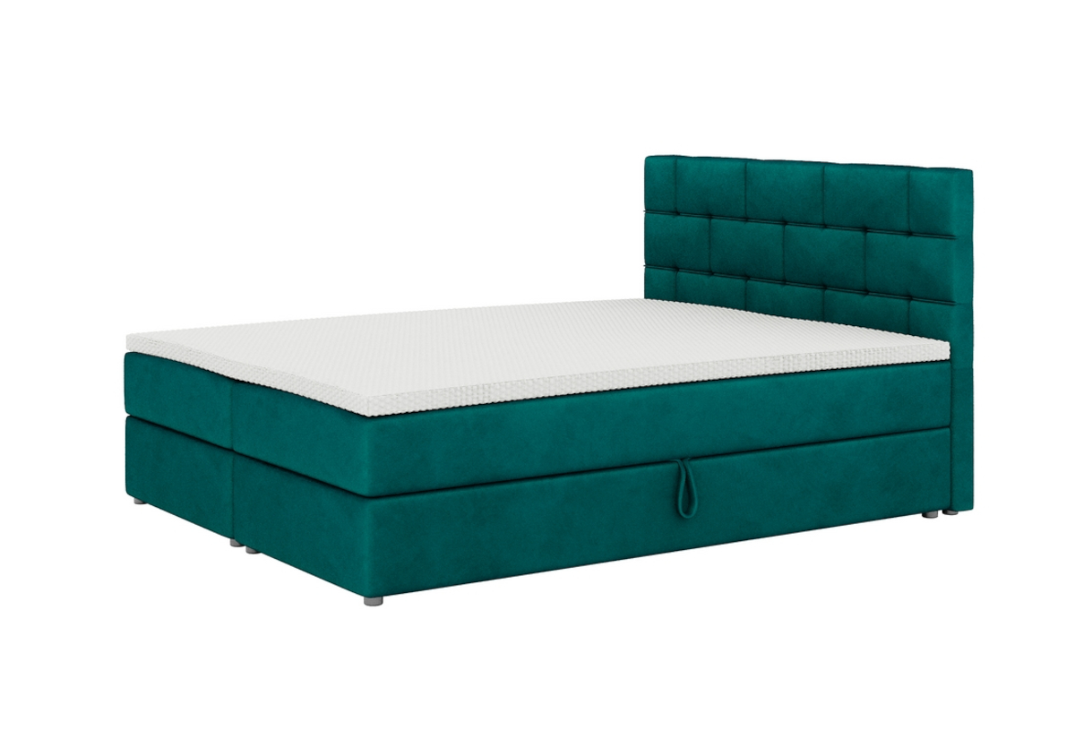 Supermobel Čalouněná postel boxspring WALL + topper, 180x200, itaka 39