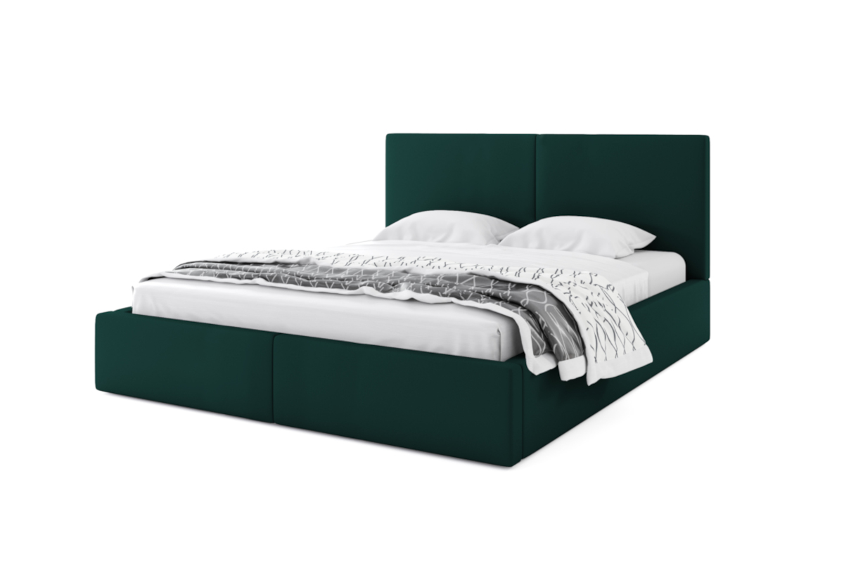 Supermobel Čalouněná postel HILTON 2, 180x200, zelená