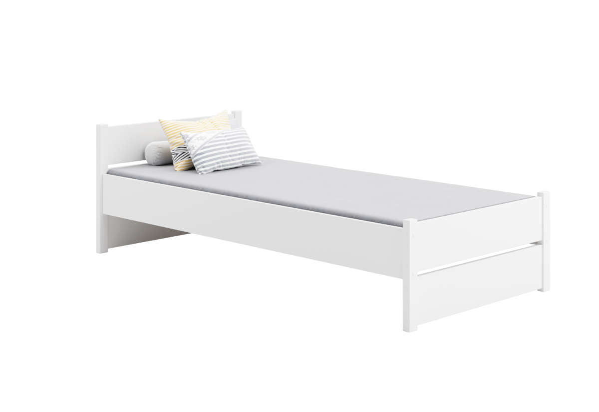 Supermobel Dětská postel MARCELLO + matrace, 90x200, bílá