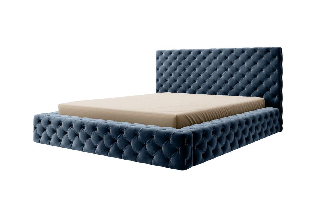 Supermobel Čalouněná postel PRINCCE + rošt + matrace COMFORT, 180x200, lukso 40