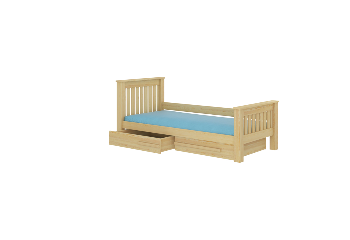 Supermobel Dětská postel CARMEL + matrace, 90x190, borovice