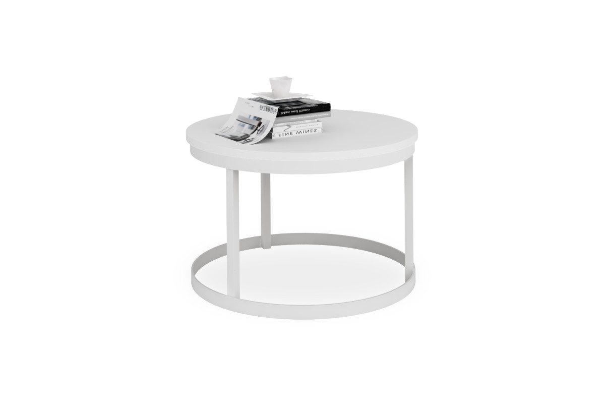 Supermobel Konferenční stolek RINEN, 55x36x55, bílá