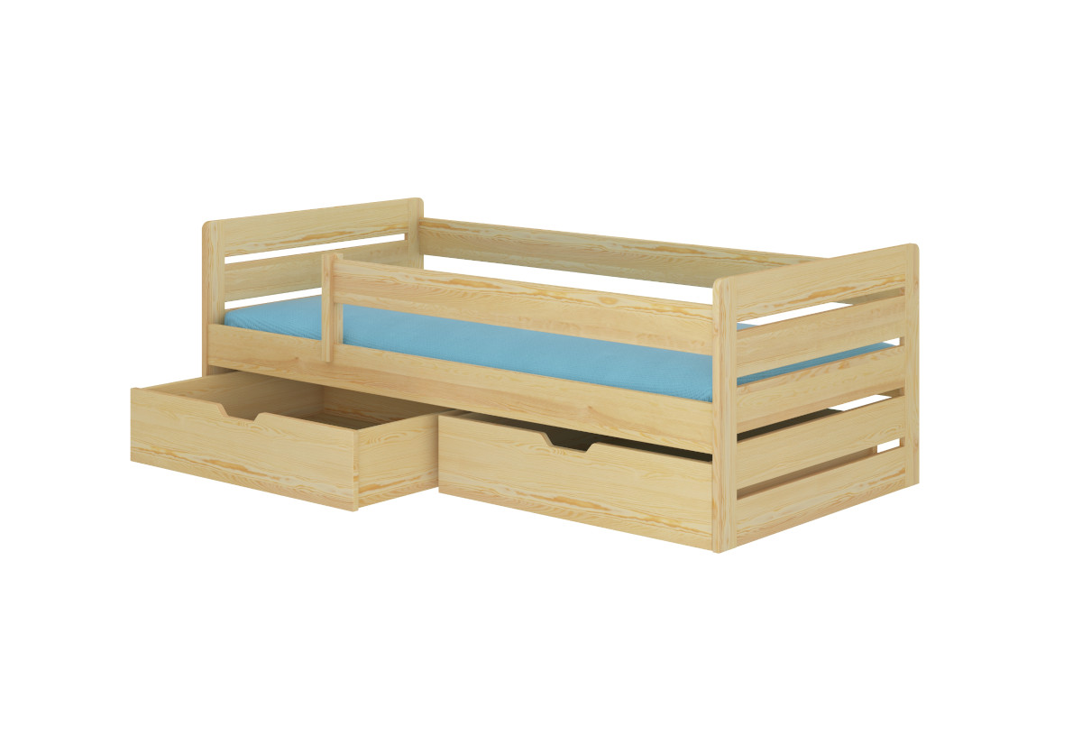 Supermobel Dětská postel BEMMA + matrace, 90x200, borovice