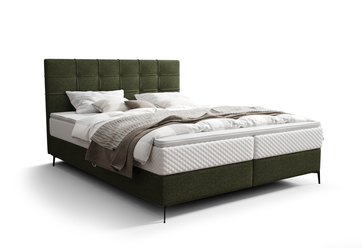 Supermobel Čalouněná postel boxspring INAO comfort, 140x200, aragon 39