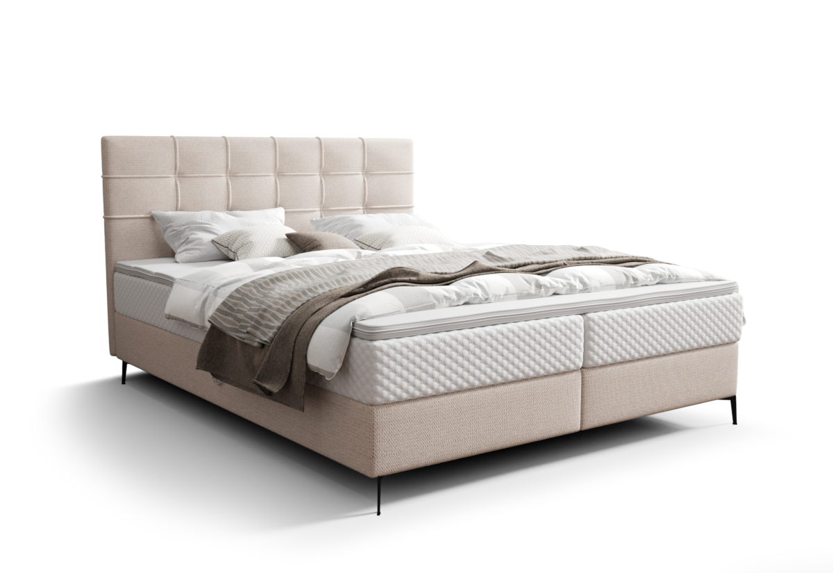 Supermobel Čalouněná postel boxspring INAO comfort, 160x200, aragon 03