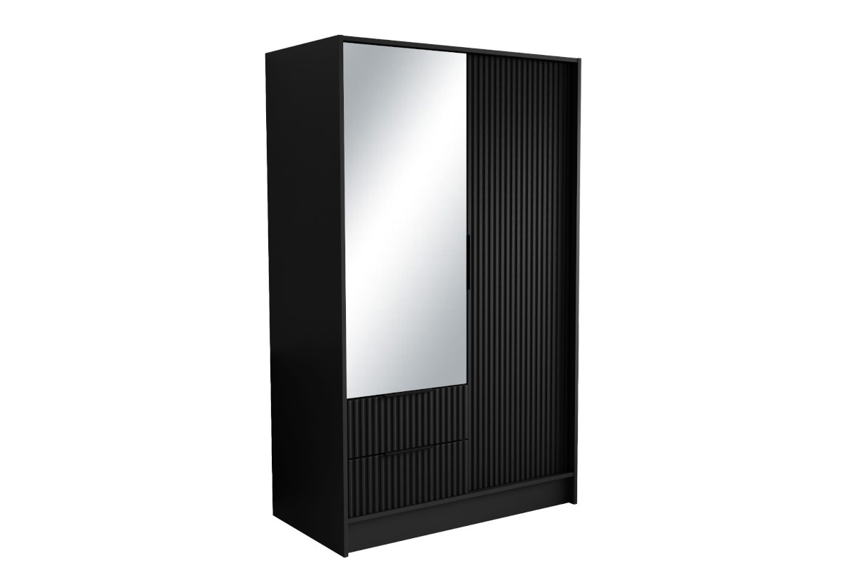 Supermobel Šatní skříň NOREL, 100x200x51, černá