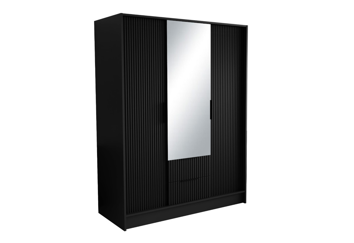 Supermobel Šatní skříň NOREL, 150x200x51, černá